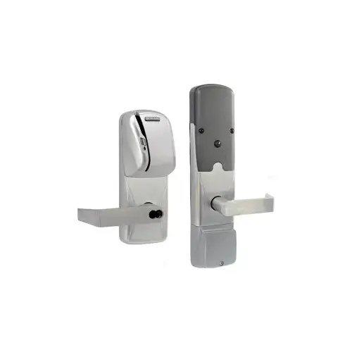 KIT - Mag-Stripe (Swipe Card) Networked Wireless Classroom/Storeroom Cylindrical Lock, Rhodes Lever with SFIC Prep (Small Format IC Core not Included), Satin Chrome 626