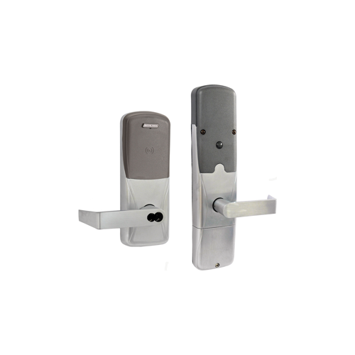 KIT - Multi-Technology Networked Wireless Classroom/Storeroom Mortise Lock, Rhodes Lever with FSIC Prep (Schlage Full Size IC Core not Included), Satin Chrome 626