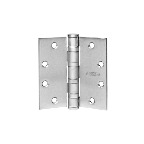 MacPro 5-Knuckle Hinge, Heavy Weight, Full Mortise, Ball Bearing, 5.0" x 4.5" (5045), Non-Ferrous Base, Satin Stainless Steel 32D/630, (NRP) Non-Removable Pin