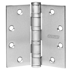 McKinney MPB99 5.0 X 4.5 US32D NRP MacPro 5-Knuckle Hinge, Heavy Weight, Full Mortise, Ball Bearing, 5.0" x 4.5" (5045), Non-Ferrous Base, Satin Stainless Steel 32D/630, (NRP) Non-Removable Pin