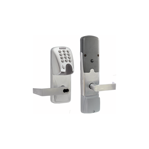 KIT - Mag-Stripe (Insert Card) and Keypad Networked Wireless Classroom/Storeroom Mortise Lock, Rhodes Lever with SFIC Prep (Small Format IC Core not Included), Satin Chrome 626