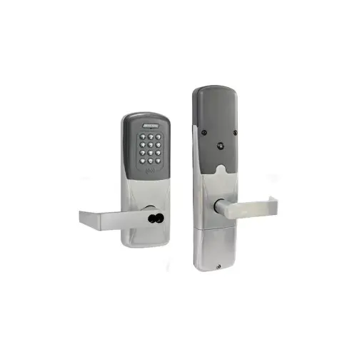 KIT - Multi-Technology and Keypad Networked Wireless Apartment Mortise Lock, Rhodes Lever with FSIC Prep (Schlage Full Size IC Core not Included), Satin Chrome 626