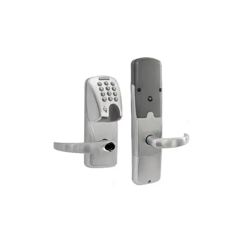 KIT - Mag-Stripe (Insert Card) and Keypad Networked Wireless Office Cylindrical Lock, Sparta Lever with FSIC Prep (Schlage Full Size IC Core not Included), Satin Chrome 626