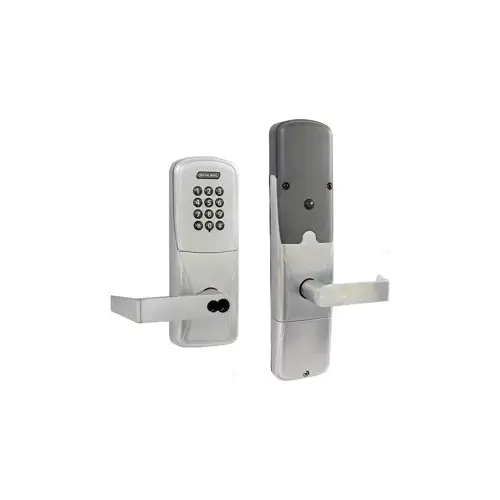 KIT - Keypad Networked Wireless Classroom/Storeroom Cylindrical Lock, Rhodes Lever with FSIC Prep (Schlage Full Size IC Core not Included), Satin Chrome 626