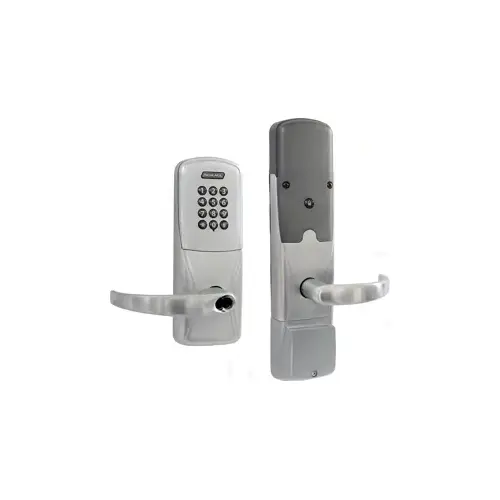 KIT - Keypad Networked Wireless Apartment Mortise Lock, Sparta Lever with SFIC Prep (Small Format IC Core not Included), Satin Chrome 626