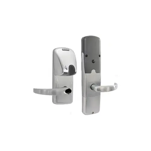 KIT - Mag-Stripe (Insert Card) Networked Wireless Classroom/Storeroom Mortise Lock, Sparta Lever with FSIC Prep (Schlage Full Size IC Core not Included), Satin Chrome 626