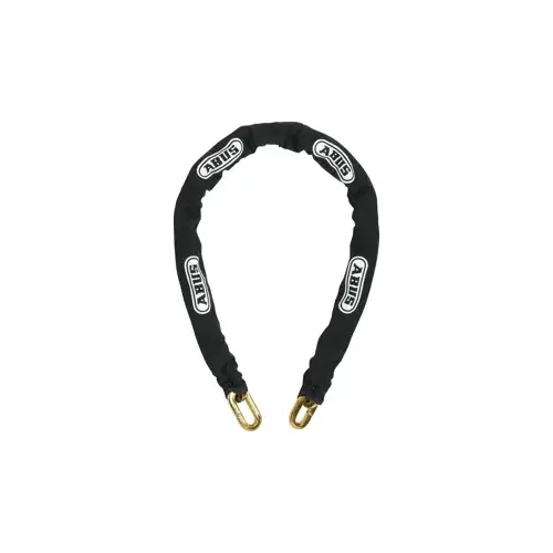 10KS Chain -6 Foot Section with Fabric Sleeve 3/8" Diameter, Hardened Steel, Squared-Shaped Links, Inside Link 5/8" x 1-1/2"
