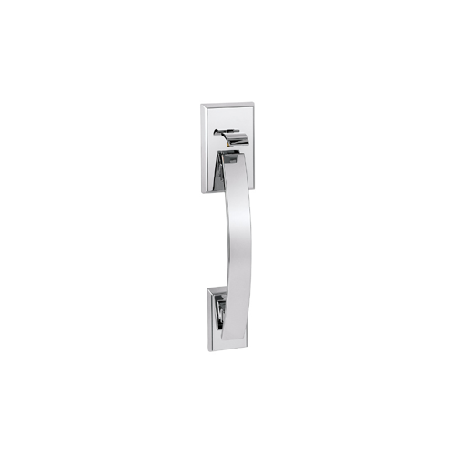 Tavaris Handleset Only, Less Deadbolt, Less Interior Pack, 6-Way Adjustable Latch 2-3/8"-2-3/4" Backset, Grade 2, Polished Chrome US26/625