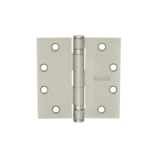 MacPro 5-Knuckle Hinge, Standard Weight, Full Mortise, Ball Bearing, 4.5" x 4.0" (4540), Steel Base, Satin Chrome US26D/652, (NRP) Non-Removable Pin