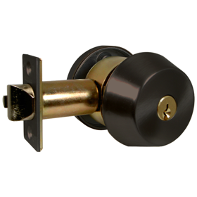 Marks Hardware 145M/10B-E11 Gate Lock Double Cylinder, Marks C Keyway, 6 Pin, 2-3/8" Backset, Dark Bronze US10B/613E