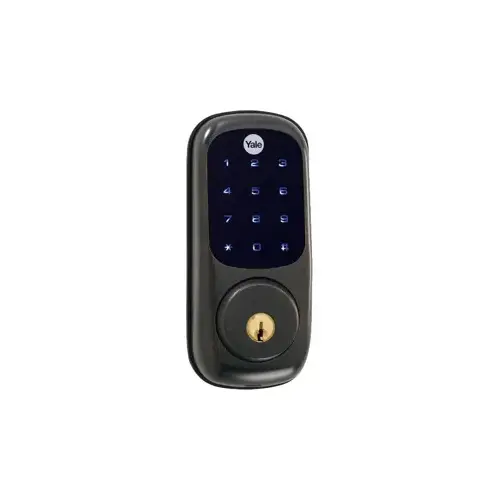 Touchscreen Deadbolt Keypad, Grade 2, No Radio Module (Standalone), Schlage C Keyway, Keyed Different, RC Adjustable Backset 2-3/8" - 2-3/4", Oil Rubbed Bronze 613/US10BP