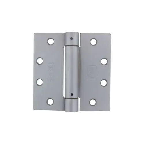 Single Acting Spring Hinge, Full Mortise Standard Weight, 4.5" x 4.5" (4545), Ferrous Steel Base, Satin Chrome US26D/652