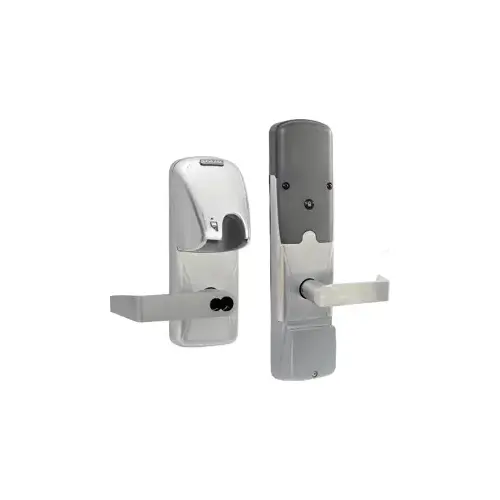 KIT - Mag-Stripe (Insert Card) Networked Wireless Privacy Cylindrical Lock, Rhodes Lever with FSIC Prep (Schlage Full Size IC Core not Included), Satin Chrome 626