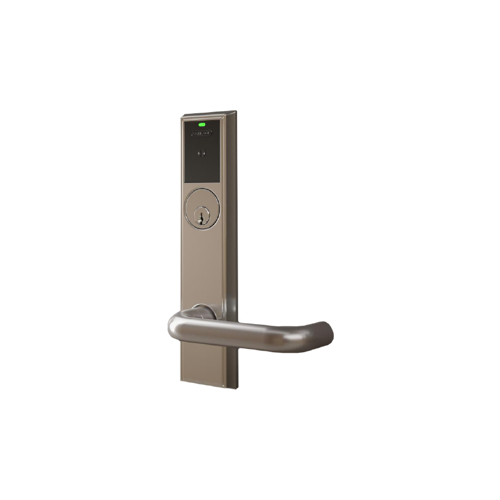 LE Networked Wireless Mortise Lock, Multi-Tech Reader with Bluetooth Compatibility, with LED, Storeroom Function, Mortise Cylinder, Schlage 6-Pin C Keyway, Addison Escutcheon with Rhodes Lever, Satin Chrome 626