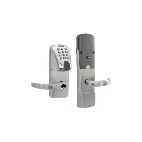 KIT - Mag-Stripe (Insert Card) and Keypad Networked Wireless Classroom/Storeroom Mortise Lock, Sparta Lever with SFIC Prep (Small Format IC Core not Included), Satin Chrome 626