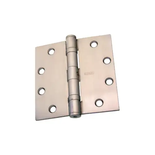 5-Knuckle Hinge, Full Mortise Standard Weight Hinge, Ball Bearing, 4.5" x 4.5" (4545), Ferrous Steel Base, Satin Chrome US26D/652 (NRP) Non-Removable Pin