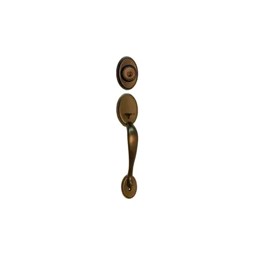 Chelsea Handleset, Less Interior Pack, KW1 SmartKey, Radius Corner Adjustable Latch 2-3/8"-2-3/4" Backset, Venetian Bronze 11P/716