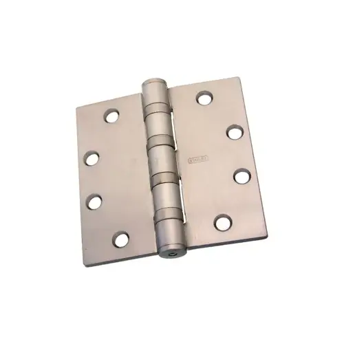 5-Knuckle Hinge, Full Mortise Heavy Weight Hinge, Ball Bearing, 4.5" x 4.5" (4545), Ferrous Steel Base, Satin Chrome US26D/652