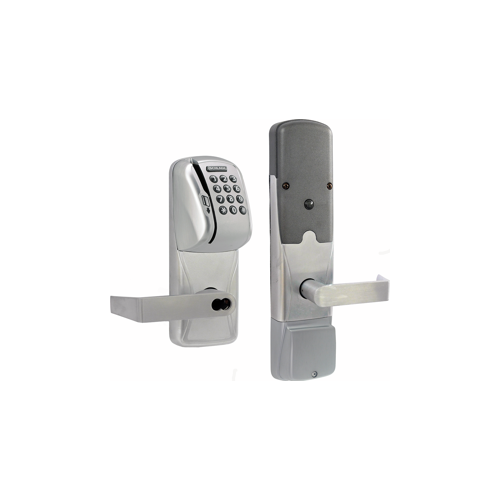 KIT - Mag-Stripe (Swipe Card) and Keypad Networked Wireless Classroom/Storeroom Mortise Lock, Rhodes Lever with SFIC Prep (Small Format IC Core not Included), Satin Chrome 626