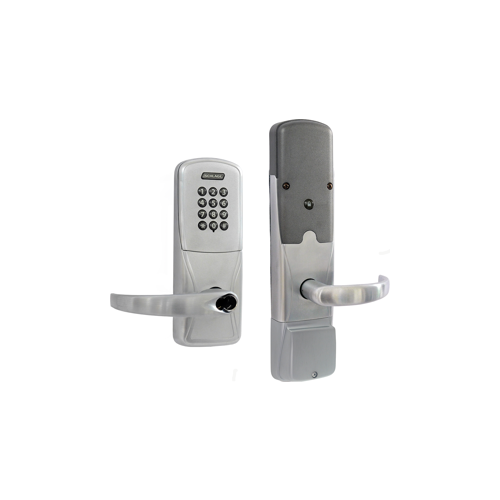 KIT - Keypad Networked Wireless Apartment Mortise Lock, Sparta Lever with FSIC Prep (Schlage Full Size IC Core not Included), Satin Chrome 626