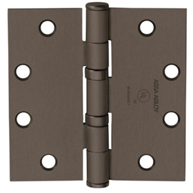 McKinney TA2714 4.5 X 4.5 US10BE 5-Knuckle Hinge, Standard Weight, Full Mortise, Oil Impregnated Bearing (TA), 4.5" x 4.5" (4545), Steel Base, Dark Oxidized Satin Bronze 10BE