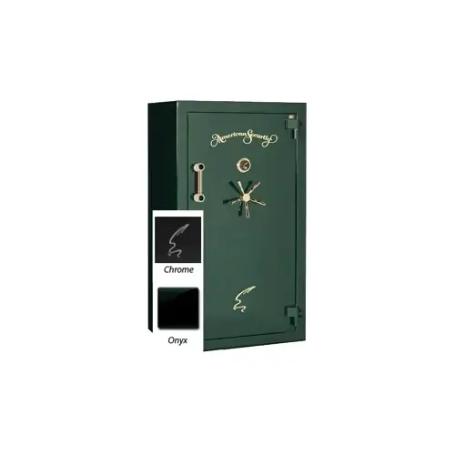 8-14-22+2 Gun Safe, 120 Minute Fire, Onyx High Gloss Finish with Chrome Hardware, Combination Dial, 958lb