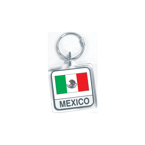 Mexico Acrylic Flag Ring Card/12