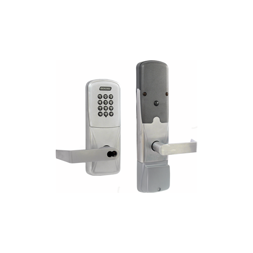 KIT - Keypad Networked Wireless Classroom/Storeroom Mortise Lock, Rhodes Lever with SFIC Prep (Small Format IC Core not Included), Satin Chrome 626