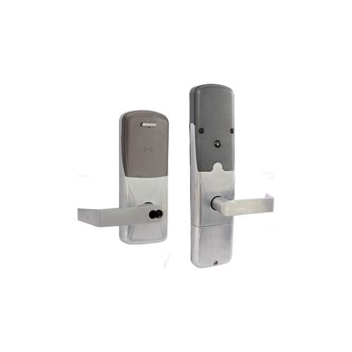 KIT - Multi-Technology Networked Wireless Apartment Cylindrical Lock, Rhodes Lever with SFIC Prep (Small Format IC Core not Included), Satin Chrome 626