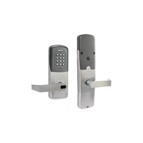 KIT - Multi-Technology and Keypad Networked Wireless Classroom/Storeroom Cylindrical Lock, Rhodes Lever with SFIC Prep (Small Format IC Core not Included), Satin Chrome 626