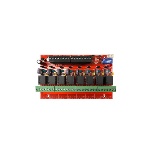 Power Relay Module, 8 Lock Outputs, 8 Access Control Inputs, 12/24VDC, Fused 3 Amp Per Output, UL