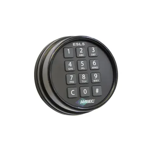 AMSEC 0616187 Black Nickel ESL5 Electronic Keypad Retro-Fit Kit