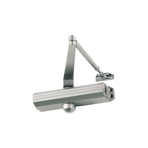 Falcon Lock SC61A-RWPA 689 Medium Duty Surface Door Closer, Regular Arm with Parallel Arm Bracket, No Cover, Cast Aluminum, Adjustable Sizes 1-5, Through Bolt, Wood & Machine Screws, ADA, UL, Grade 1, SP28/689 Painted Aluminum