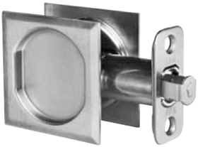 Yale Residential 10PD PDSQ 10BP-ISO Passage Pocket Door Lock, 2-3/8" Backset, Oil Rubbed Bronze 613/US10BP