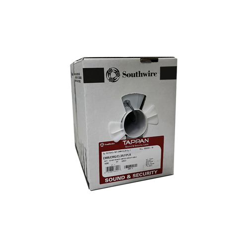 SOUTHWIRE COMPANY 16/2-STR-RISER-1000-GRAY 16/2 Stranded, Unshielded, Non-Plenum Jacket (Riser Rated ), Gray 1000ft Box