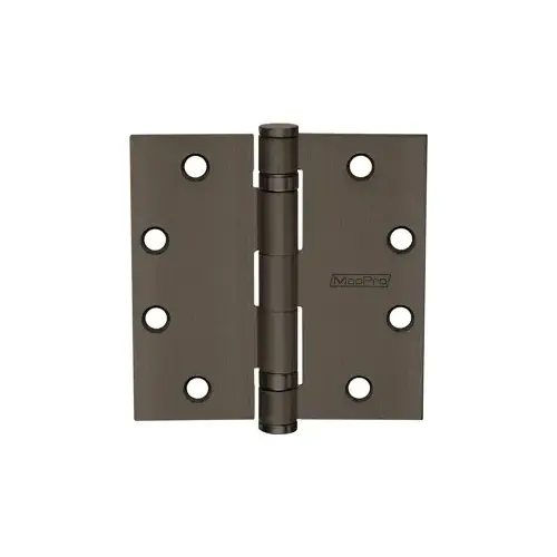 MacPro 5-Knuckle Hinge, Standard Weight, Full Mortise, Ball Bearing, 4.5" x 4.5" (4545), Steel Base, Oil Rubbed Bronze US10BE