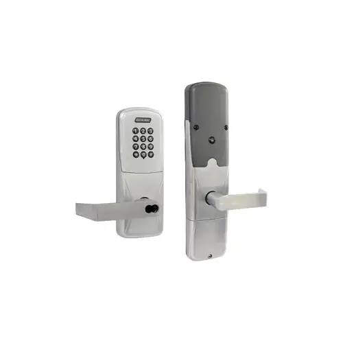 KIT - Keypad Networked Wireless Privacy Mortise Lock, Rhodes Lever with SFIC Prep (Small Format IC Core not Included), Satin Chrome 626