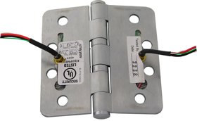 McKinney RCTA2714 4.0 X 4.0 US26D CC4-18 4FT Electrified-CC4, 4 Wire, 5-Knuckle Hinge, Standard Weight, Full Mortise, Oil Impregnated Bearing (TA), 4.0" x 4.0" (4040), Radius Corner, Steel Base, Satin Chrome US26D/652