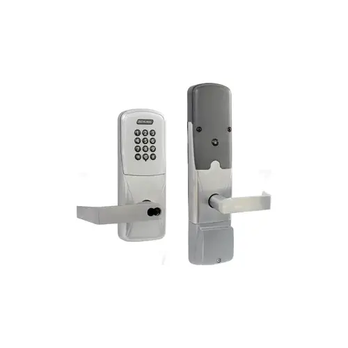 KIT - Keypad Networked Wireless Privacy Mortise Lock, Rhodes Lever with SFIC Prep (Small Format IC Core not Included), Satin Chrome 626