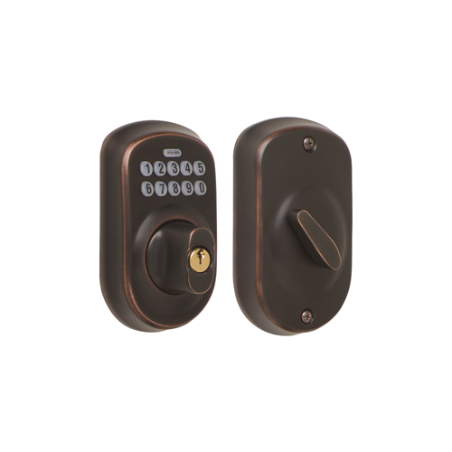 Schlage Lock Company BE365PLY716 12-287 Keypad Deadbolt Camelot, Key ...