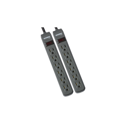 MMI Minuteman, Inc MMS362P 2 Pack Surge Protector 241 Joules, 3ft