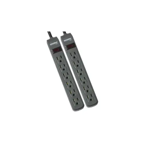 2 Pack Surge Protector 241 Joules, 3ft