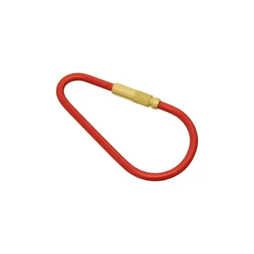 Malibu Key Rings KR-10 RED Medium Screw Key Ring Red