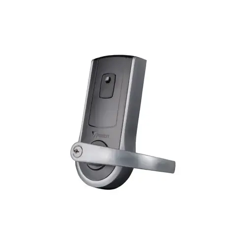 Net 2 PaxLock, Galaxy Lever, Schlage C Keyway, 2.4GHz, 1-60 Second, Battery Powered, 2-3/4" Backset, AES 128bit, ANSI, UL, Black Satin Chrome