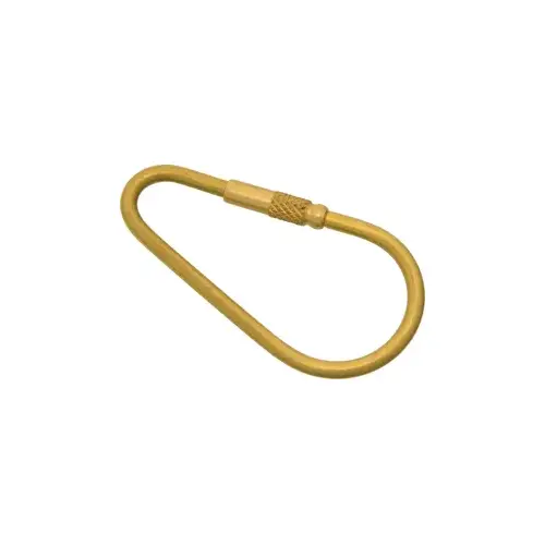 Medium Screw Key Ring Brass