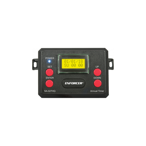 Programmable 365-Day Timer with 2 Relays, LCD Display, Each Relay up to 50 Events, 1-99 Seconds