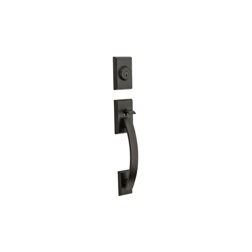 Tavaris Handleset, Less Interior Pack, KW1 SmartKey, Radius Corner Adjustable Latch 2-3/8"-2-3/4" Backset, Venetian Bronze 11P/716