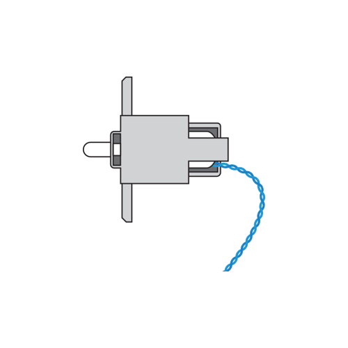 CIC Technology S-40-009 Door Solenoid (Includes Plastic Mount)