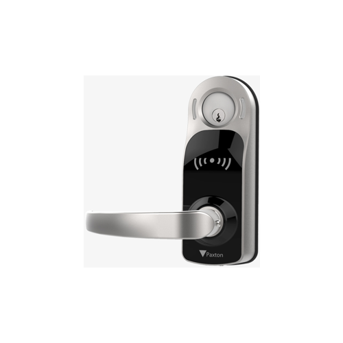 Paxton Access INC. 900-640BL-US PaxLock Pro, Galaxy Lever Mortise Lock, Dual Frequency Reader, Battery Powered, 13.56 MHz, 2.4GHz, Bluetooth, AES128, 2-3/4" Backset, ISED, ANSI, UL, FCC, Black