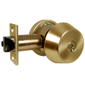 Marks Hardware 145M/3-E11 Gate Lock Double Cylinder, Marks C Keyway, 6 Pin, 2-3/8" Backset, Bright Brass US3/605